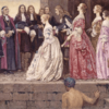 220px-Arrival_of_the_Brides_-_Eleanor_Fortescue-Brickdale-1