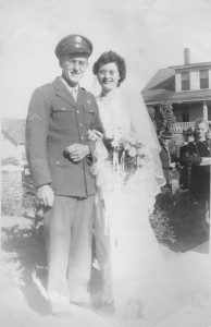 Albert and Lucille on their wedding day.