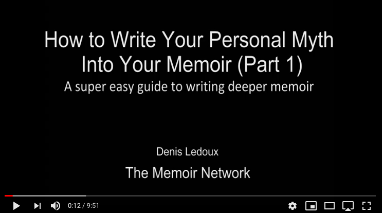 how to write a personal memoir